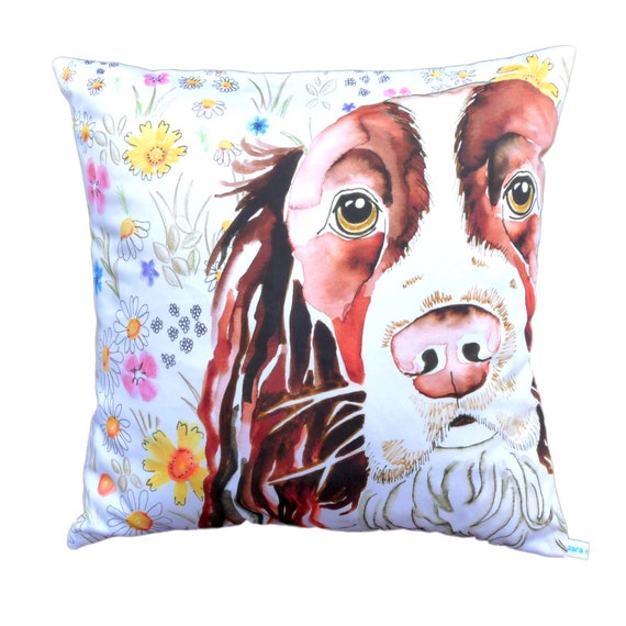 springer spaniel cushion