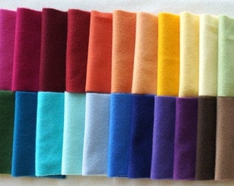 Hand Dyed Felted Wool Fabric in a Beautiful Collection of Colors a Perfect Rug Hooking Wool 3201