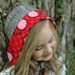 Girls Reversible Sun Bonnet - Floral Black, Pink, and Red