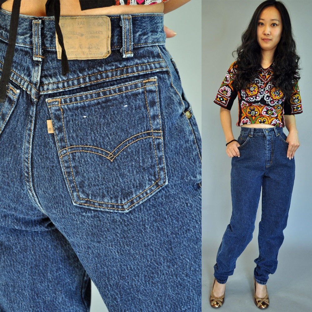 vintage high waisted levi jeans