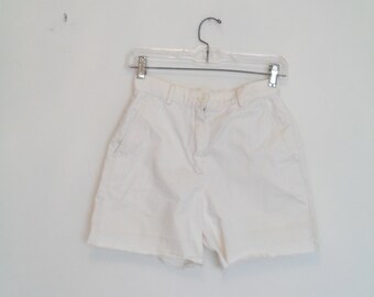 vintage 90s j crew high waist cut-off shorts diy xs