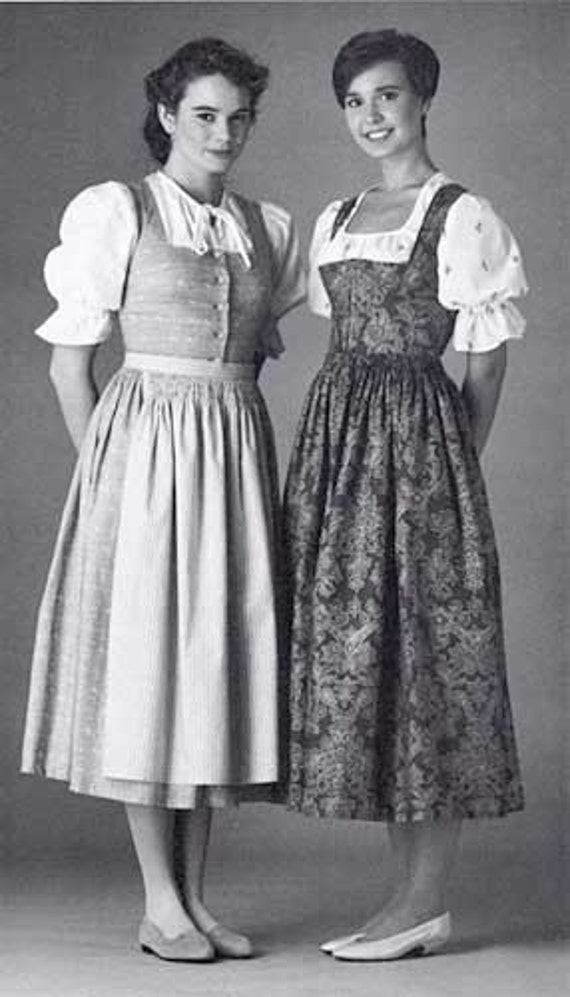 Folkwear 123 Austrian Dirndl German Regional Sewing Costume