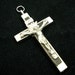 Vintage Nuns Crucifix Ebony Inlay - Catholic Rosary Crucifix RR48