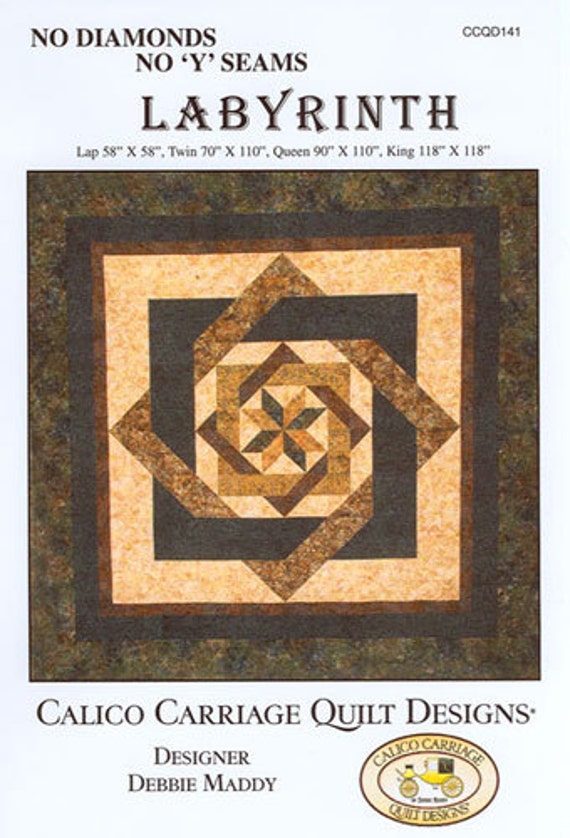 Calico Carriage Labyrinth Quilt Pattern