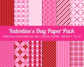 Valentine's Day Digital Printable Paper Pack - For Commercial or Personal Use Il_170x135