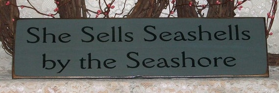 seashells by the seashore