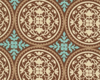 Aviary 2 by Joel Dewberry Scrollwork in Caramel- 34" piece