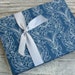 Wedding Guest Book, Sapphire Blue Shimmer, Select a size, MADE upon ORDER