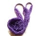 Purple Market Bag - Shopping Bag - Handmade String Bag