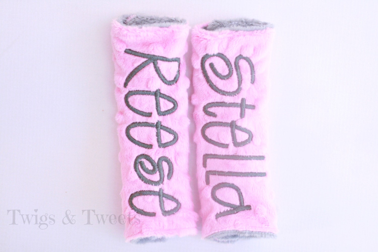 Personalized Car Seat Strap Covers YOU CHOOSE by twigsandtweets