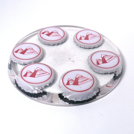 Items similar to Pyramid Beer Bottle Cap Resin Coaster Winter Brew on
