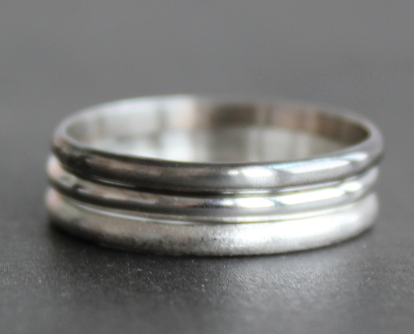 Sterling Silver Ring 3mm Simple Wedding Band UNISEX 1
