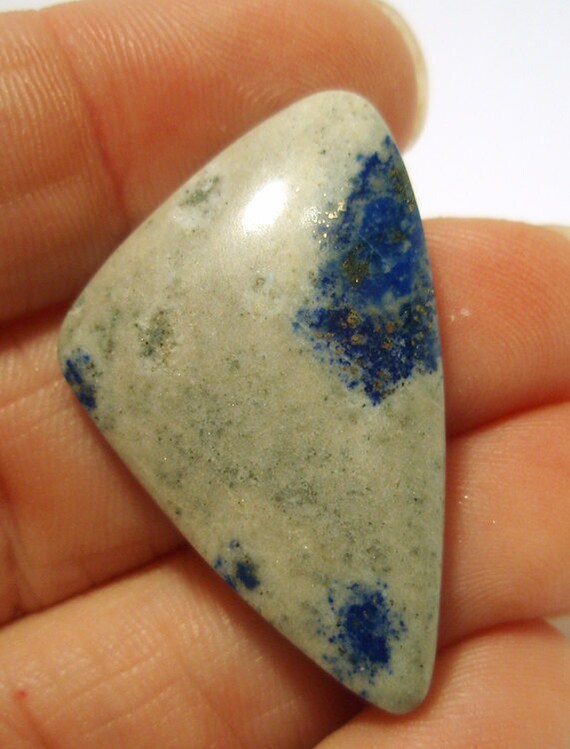 White Lapis Lazuli Beautiful and RARE - Deep BLue with Gold Specks