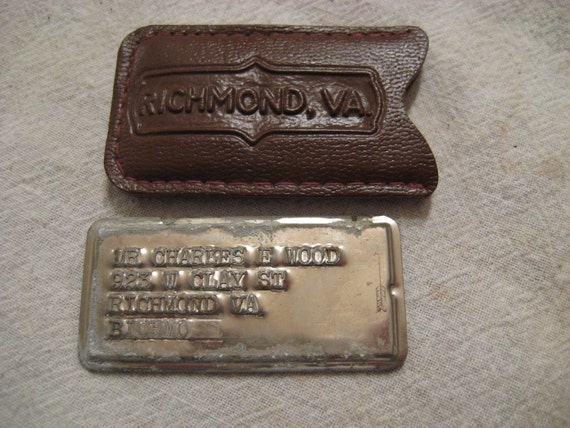 1930 Credit Card Charge Plate Thalhimers Richmond Va Charles