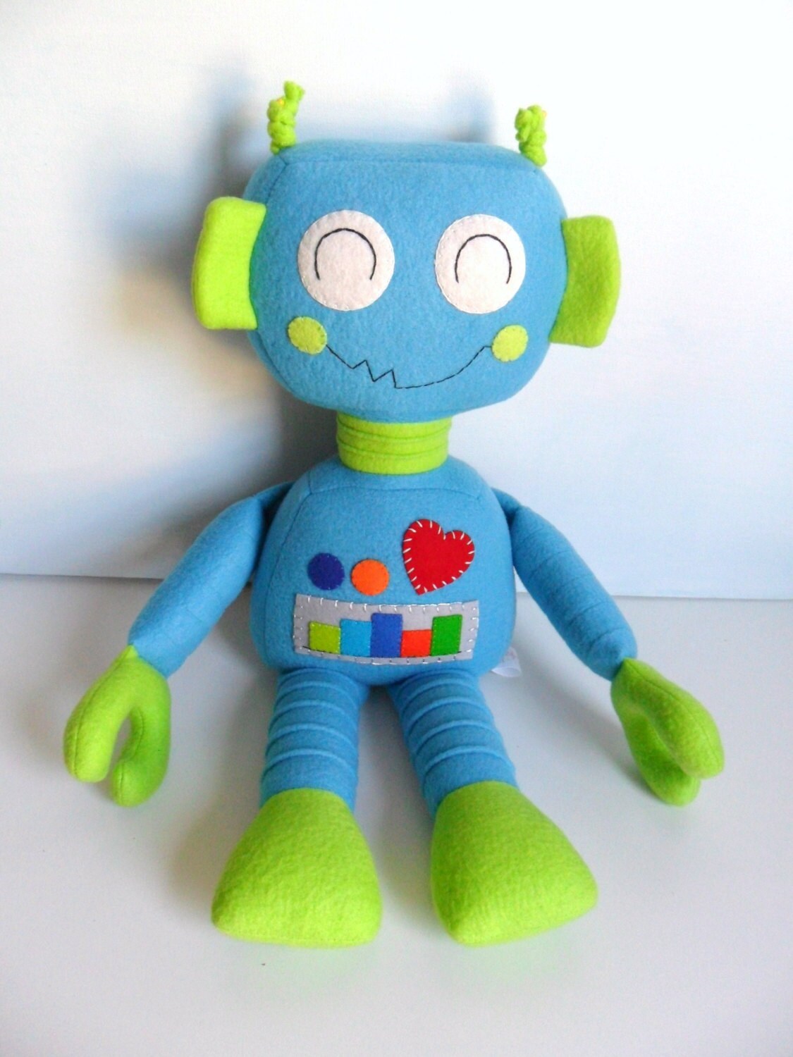 Kids Baby & Toddler Stuffed Toy Rag Doll Robot by 2dancingdogs