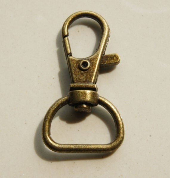 15pcs 3.9cm x 1.7cminside size alloy swivel clasp key chain