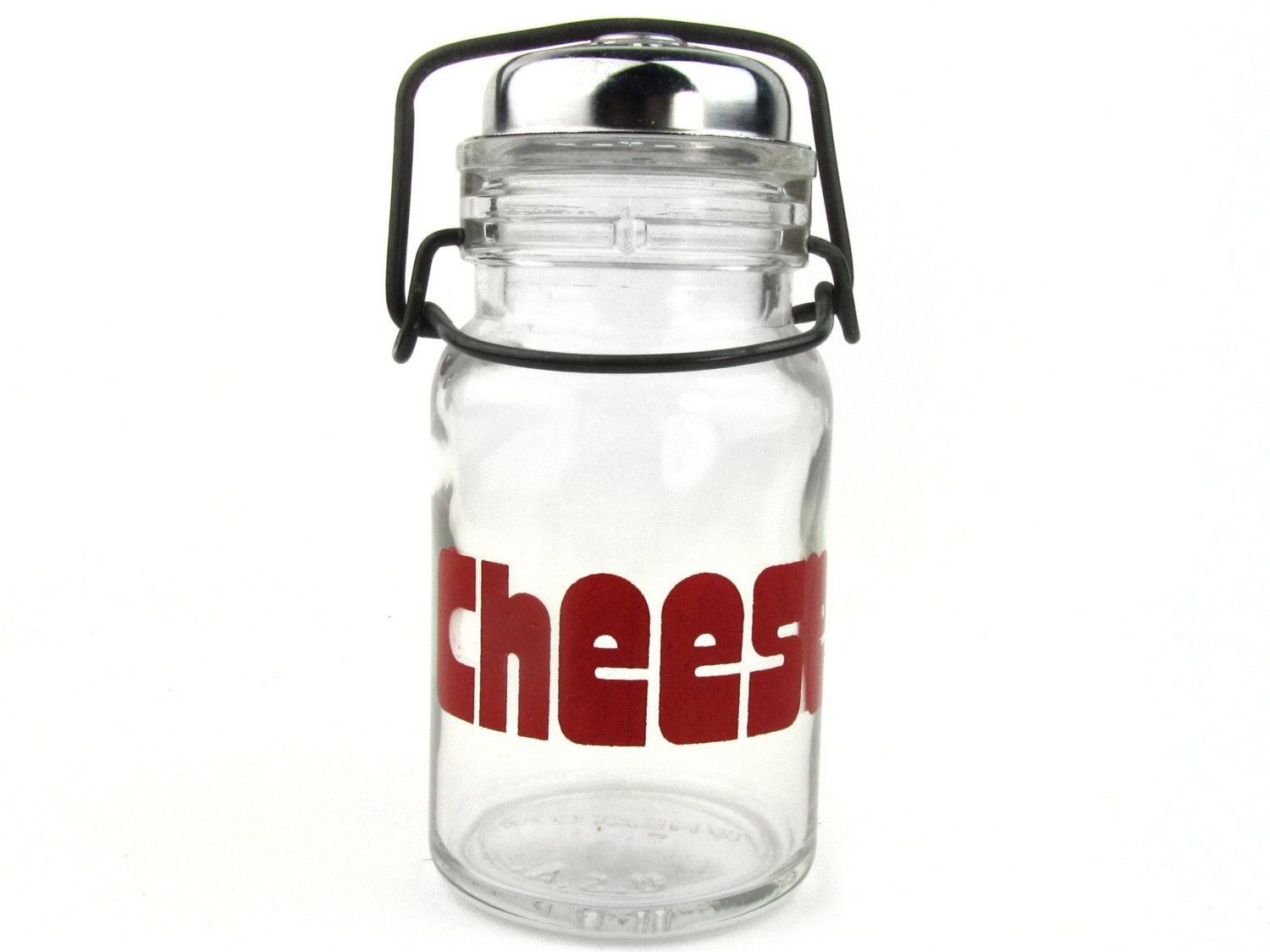 Parmesan Cheese Shaker w/ Wire Top & Brick Red by HudsonMercantile