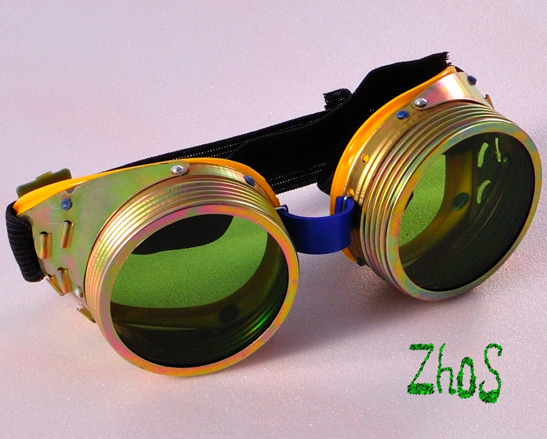 Steampunk Cyber Goggles Glasses Cosplay Anime Larp By Olnat31sun 1044