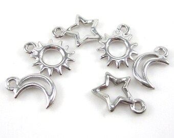 Rhodium TierraCast Stargazing Charm Mix