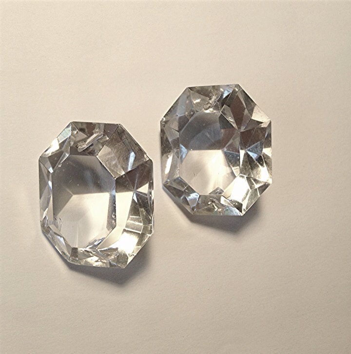 LEAD CRYSTAL Faceted Chandelier Drops for Replacement or