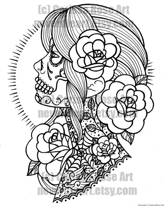 Digital Download  Print  Your Own Coloring  Book Outline Page 