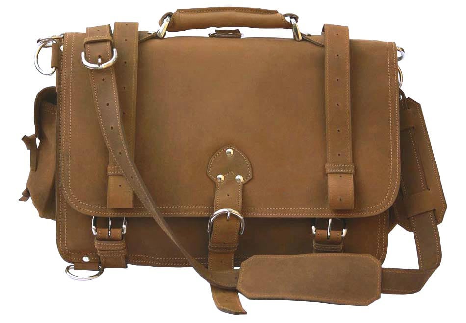 USA Made Messenger Bag Leather Briefcase Backpack LARGE