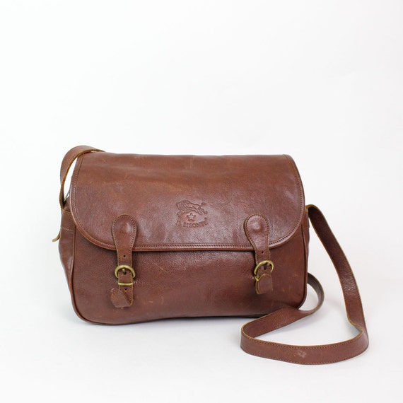 HOLD Il Bisonte leather bag / crossbody messenger bag