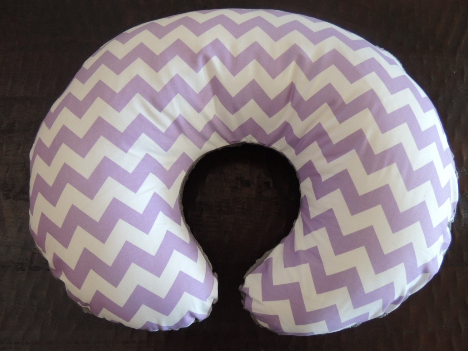 boppy cover lavender chevron boppy cover with by isewjo on Etsy