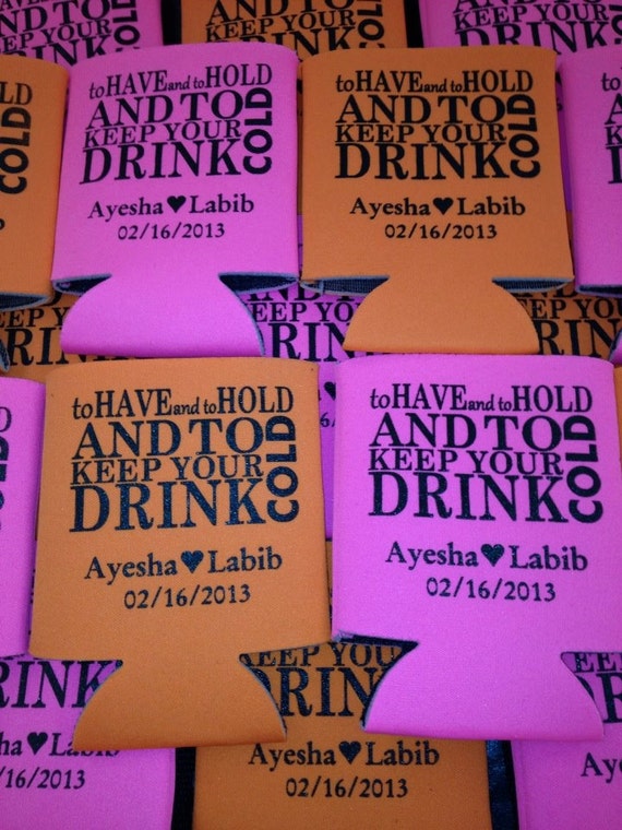 Funny Wedding Can Coolers Design T492 To by odysseycustomdesigns