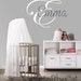 Wall decal nursery - Name Vinyl Decal - Name Monogram decal - wall sticker