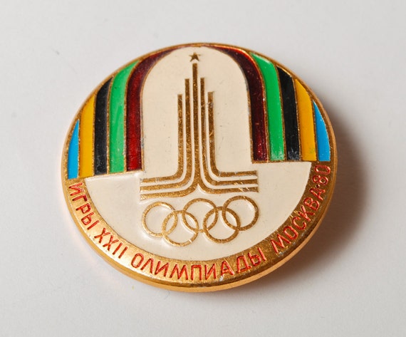 Items similar to Vintage metal pin, Olympic Games, Olympic rings on Etsy