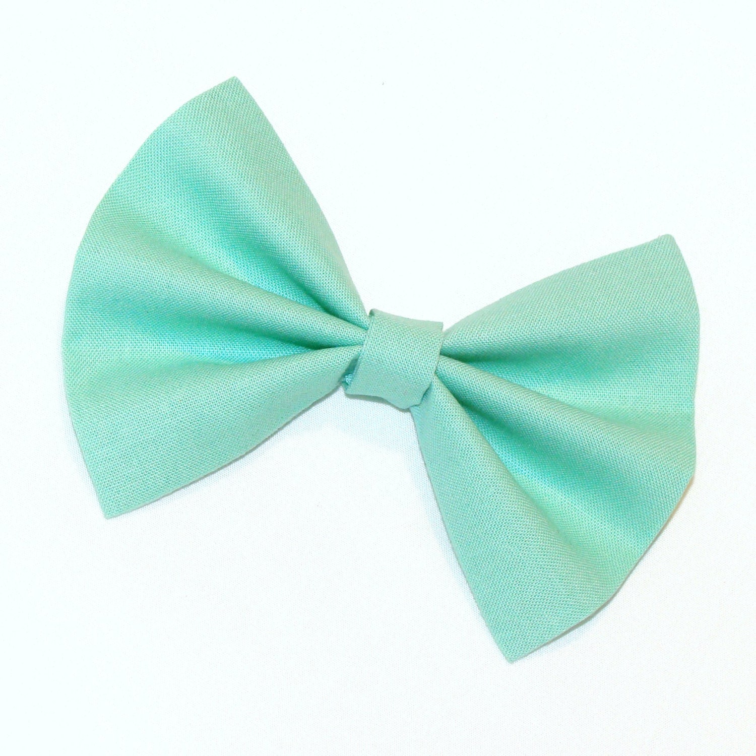 Hair Bow Vintage Inspired 1920s Seafoam Green Solid Color Clip