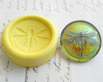 DRAGONFLY - Flexible Silicone Mold - Push Mold, Jewelry Mold, Polymer Clay Mold, Resin Mold, Craft Mold, Food Mold, PMC Mold