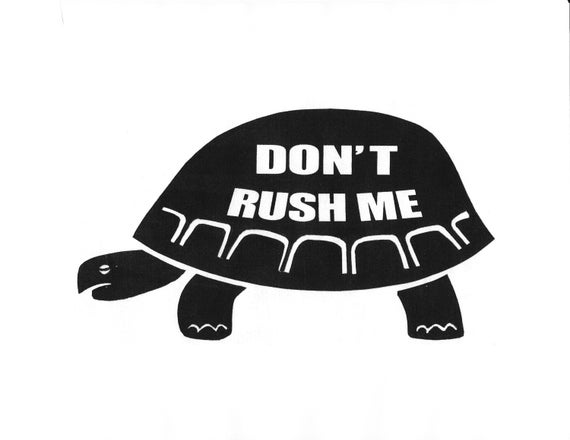 Don't Rush Me Vinyl Wall Graphic by sandeeze77 on Etsy