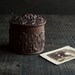 Jewelry Box - Victorian Brown Carved Floral