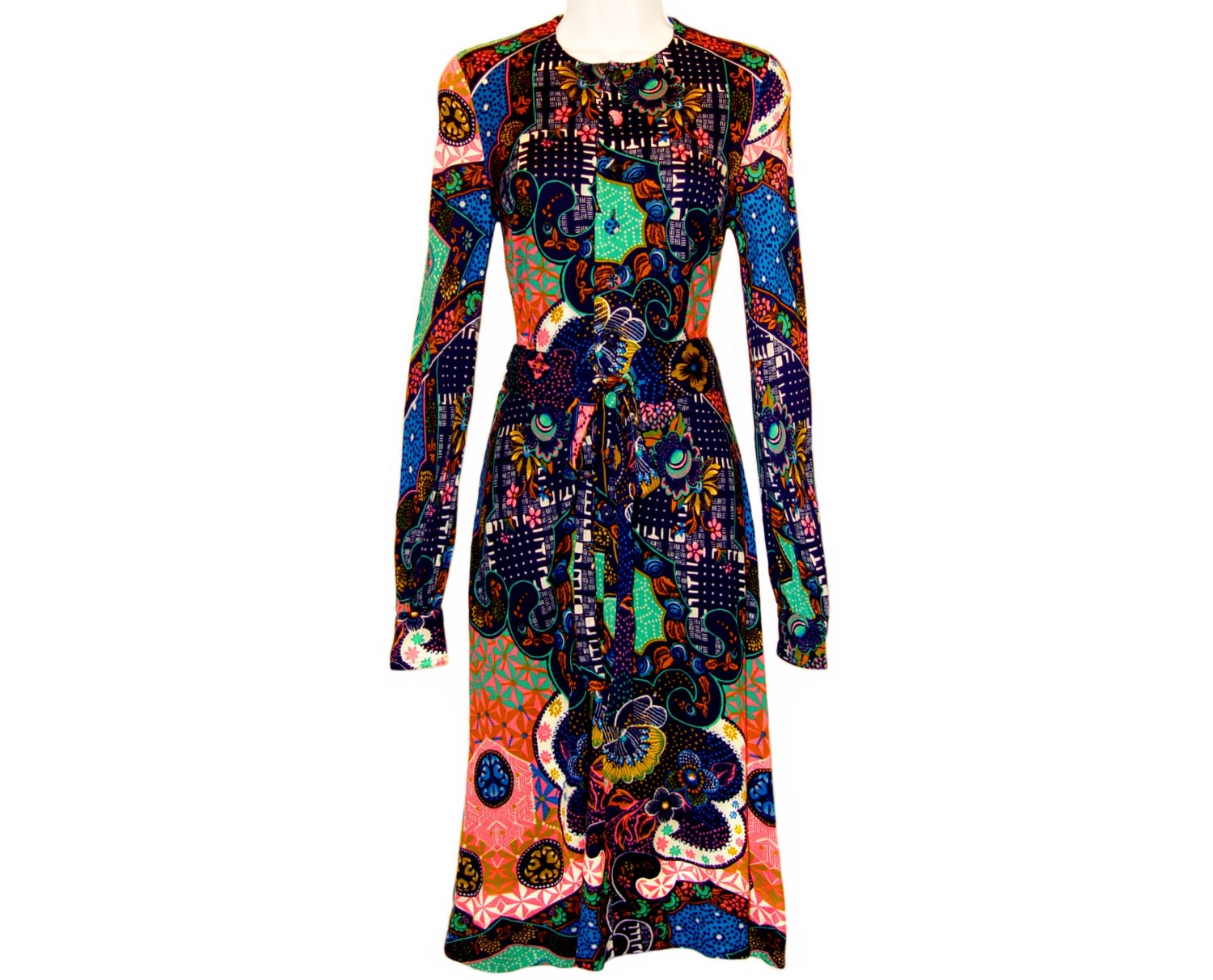 Colin Glascoe Dress Exotic Psychedelic Bohemian England