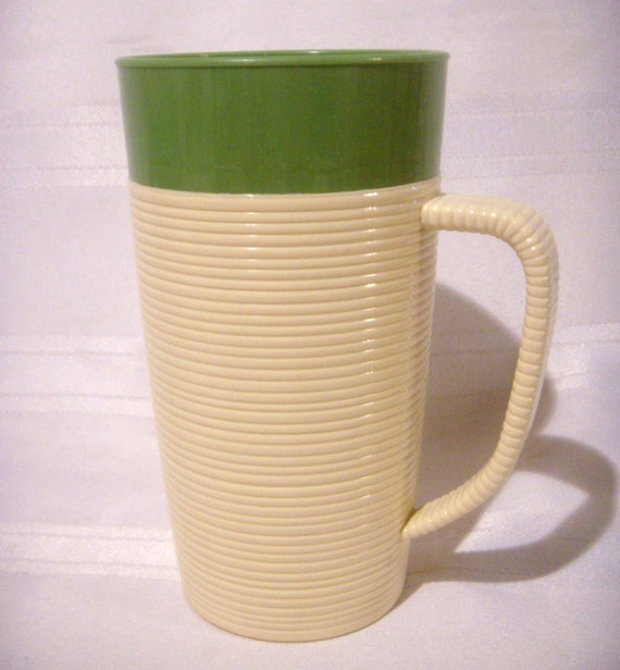 Vintage RaffiaWare Mug by ThermoTemp Mallory Randall Corp