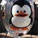 Penguin Wine Glass by classyetsassy on Etsy