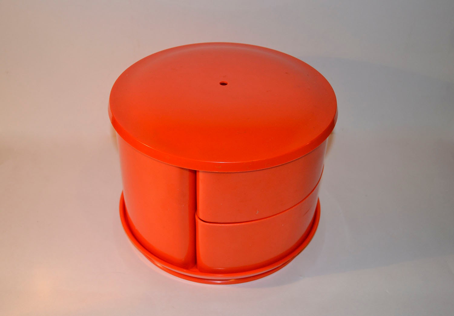 Retro Orange Andrea by Sadek Lazy Susan Canister Set Swivel