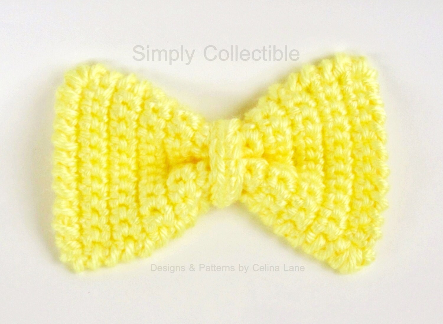 Crochet Pattern Bow Tie for Headband Dog/ Cat Collar