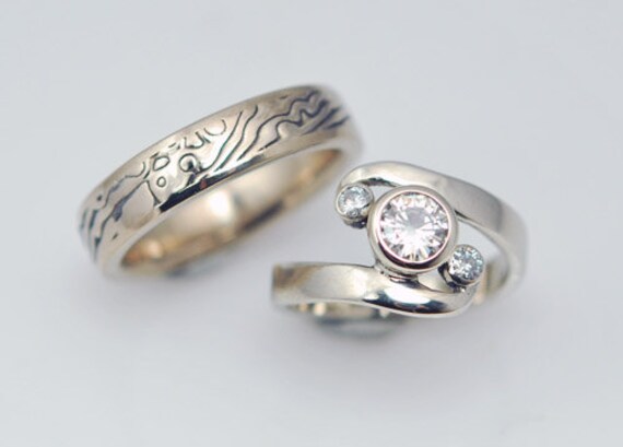 mokume gane wedding rings