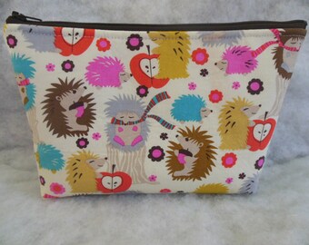 Hedgehogs cosmetic bag/accessory bag