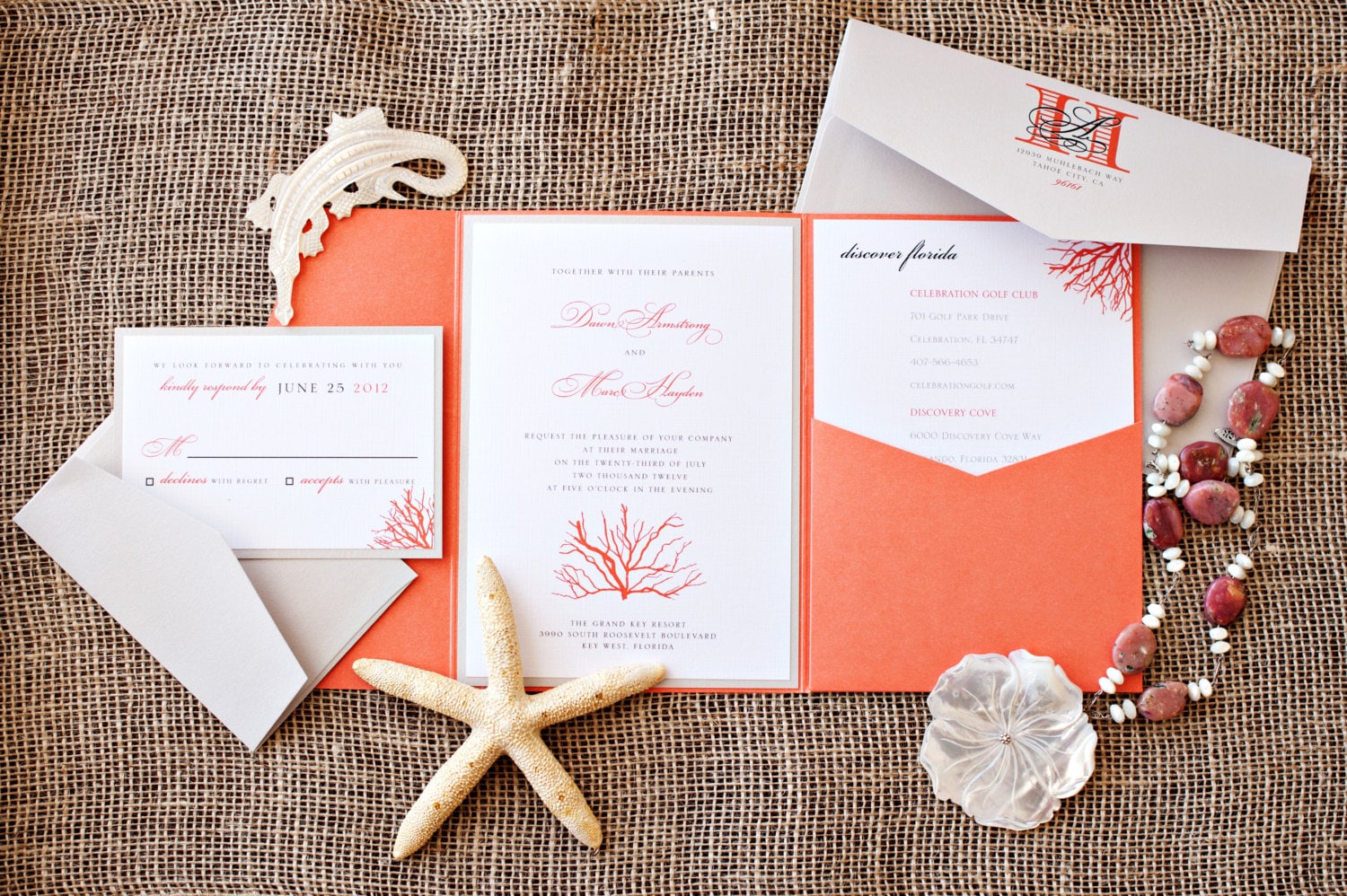 Destination Wedding Invitation Suite 6