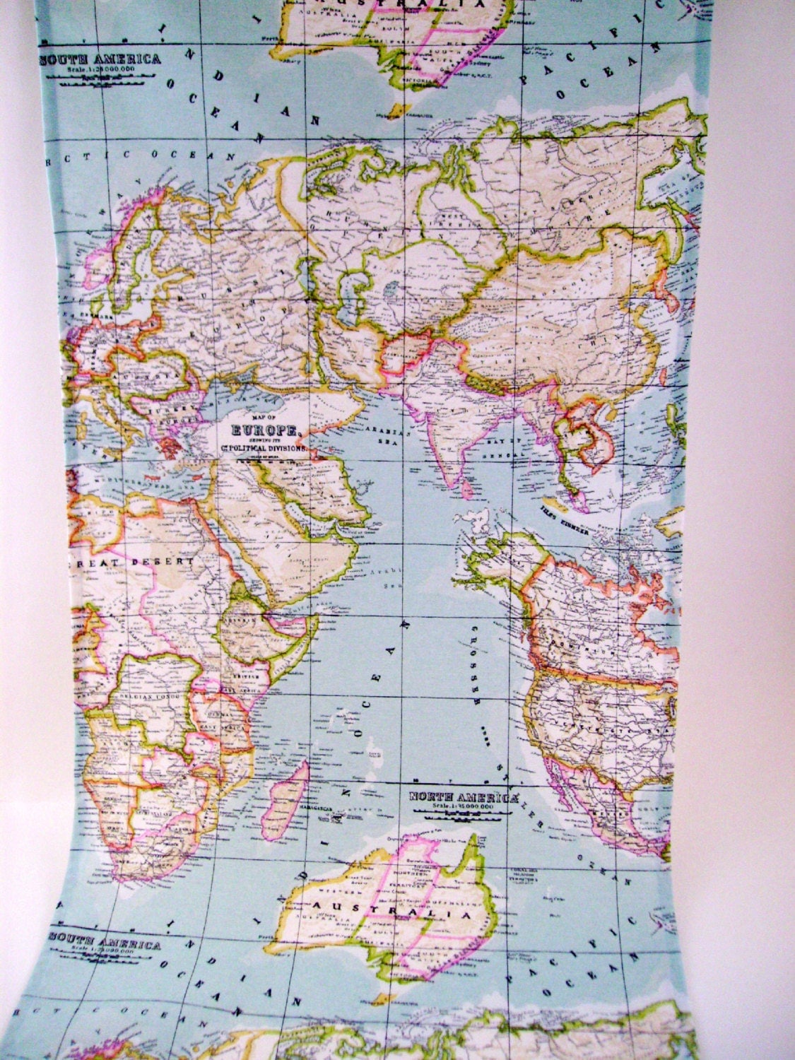 Map Fabric World Map Fabric Fabric Map Of The World World