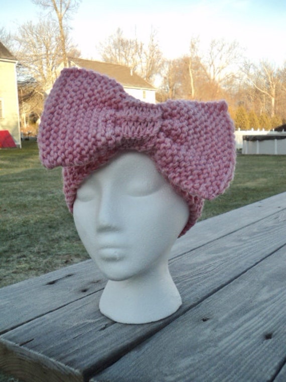Knit Headband Knitted Headband Bow Headband Ear Warmer Big