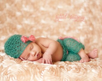 Boho Baby Hat and Pants Set Knitting Pattern - 4 Sizes Included - Permission to Sell Finished Product - PDF Sale - Instant Digital Download