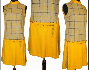 Vintage 1960s Dress Matching Lucite Belt Couture Femme Fatale Mad Man Rockabilly Retro Pinup Bombshell Garden Party