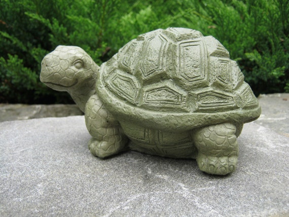 Cute Garden Turtle Statue Figure by WestWindHomeGarden on Etsy