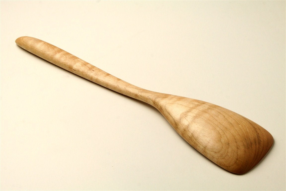 Handmade wooden roux spoon kitchen utensil of Maple wood