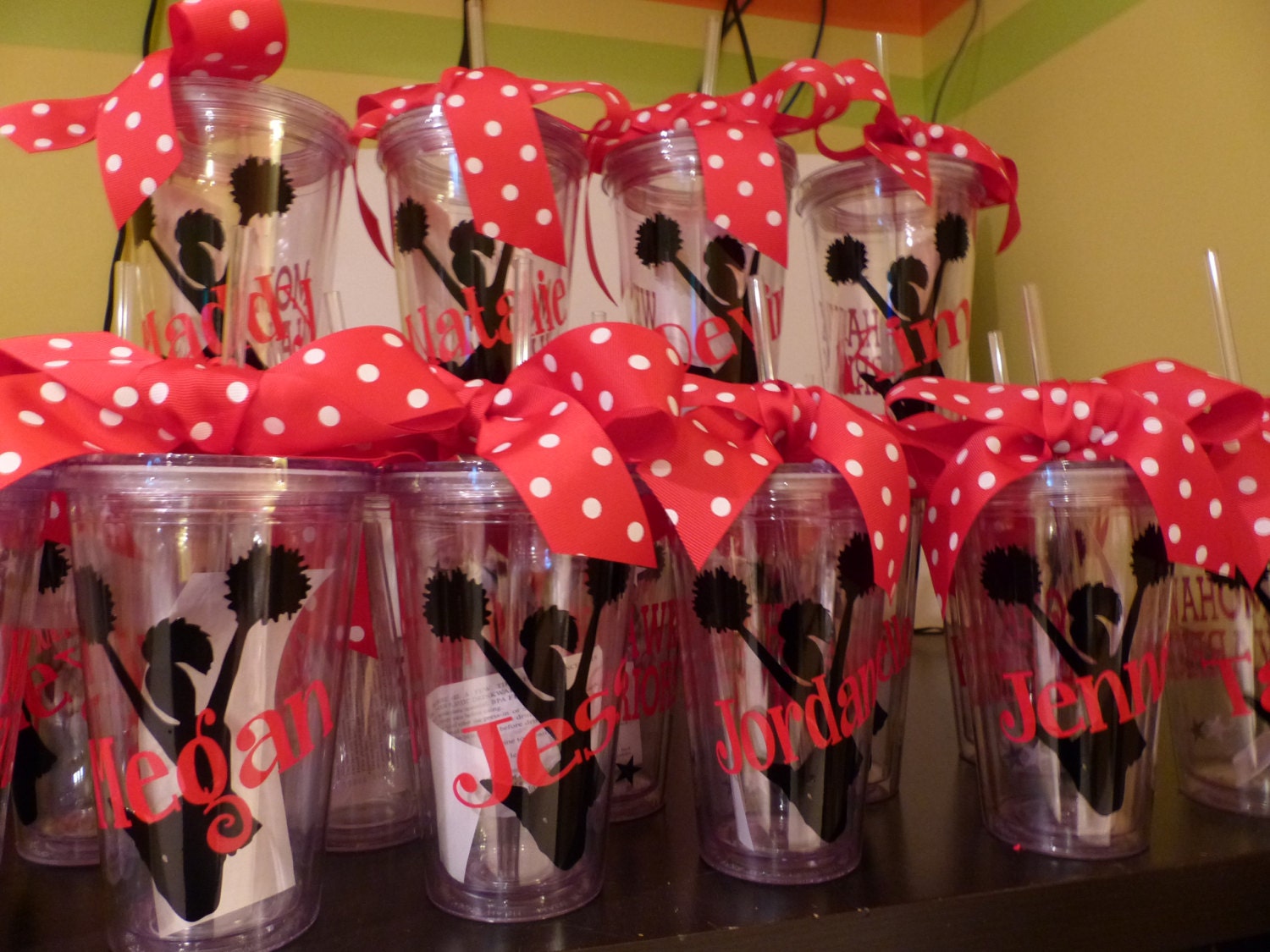 Personalized Cheerleader Tumblers, Senior Gifts, Nationals, Competition,  Banquet Gifts, football, coaches, cheerleaders,  16 oz BPA Free